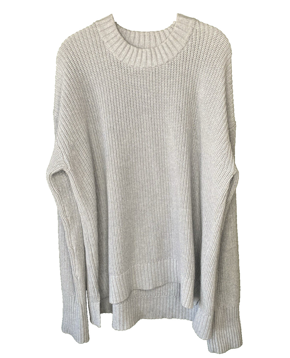 Michael Kors Sweater Womens Medium Heavy Relaxed Fit Cozy Knit Gray Pullover MK